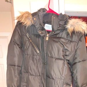 Rachel Roy Woman Size Large Navy Green Over Coat